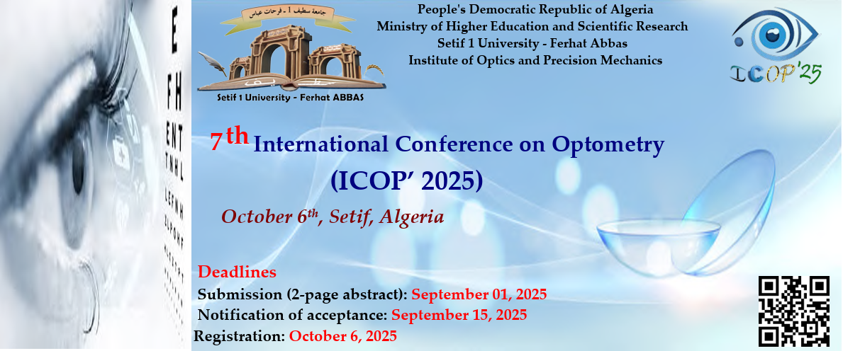7th International Conference on Optometry (ICOP’ 2025)